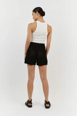 DISSH DENNY BLACK CROCHET SHORT 8 DISSH DENNY BLACK CROCHET SHORT -DISSH all-clothing Shop DUF07001BK.600 13