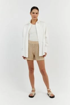 DISSH DENNY WHEAT CROCHET SHORT