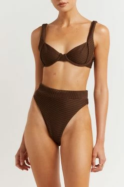 DISSH LOLA DARK CHOC HIGH WAIST BRIEF -DISSH all-clothing Shop DZK16004DBR.585 4 149028fe 8ab9 49b2 a6e2 bce3fc0ff8b2