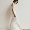 DISSH ADA OFF WHITE KNIT MIDI SKIRT