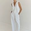 DISSH NORAH WHITE LINEN PANT