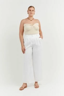 DISSH ANIKA TWISTED CREAM KNIT TOP -DISSH all-clothing Shop WES04181CRE.140 10