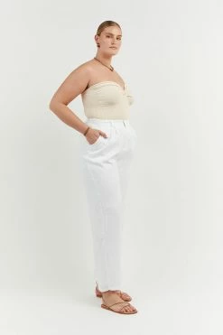 DISSH ANIKA TWISTED CREAM KNIT TOP -DISSH all-clothing Shop WES04181CRE.140 12