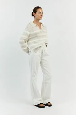 DISSH COLBIE CREAM STRIPE KNIT JUMPER 9 DISSH COLBIE CREAM STRIPE KNIT JUMPER -DISSH all-clothing Shop WES04261CRM.115 12