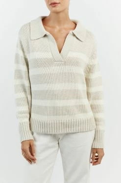 DISSH COLBIE CREAM STRIPE KNIT JUMPER 11 DISSH COLBIE CREAM STRIPE KNIT JUMPER -DISSH all-clothing Shop WES04261CRM.115 14
