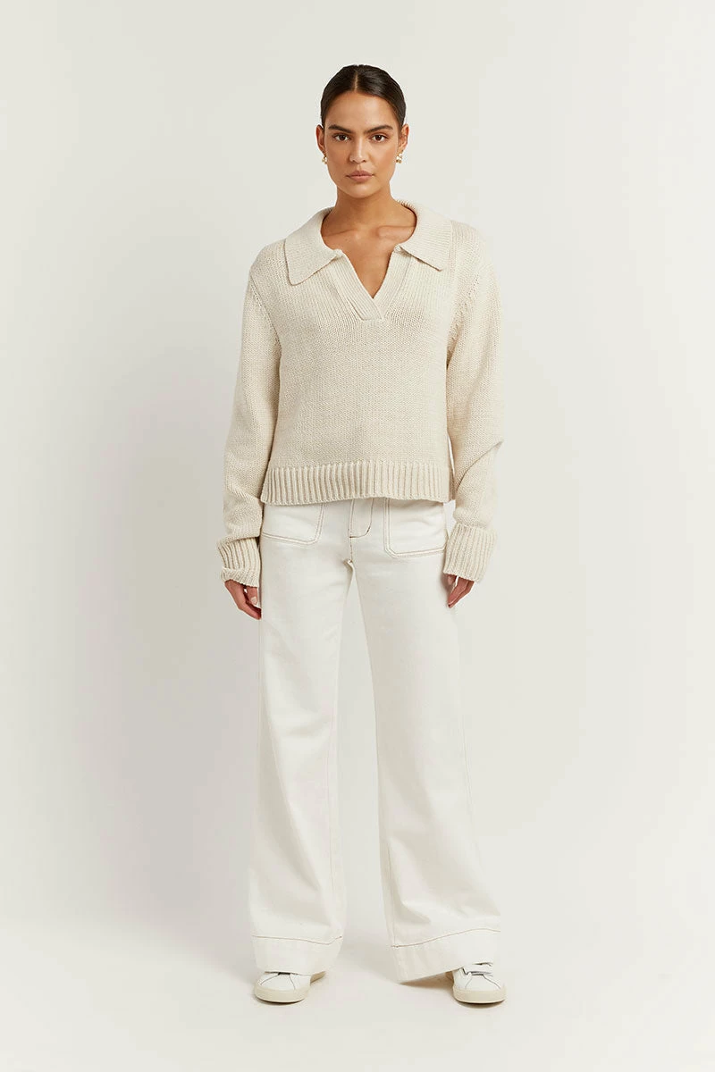 DISSH COLBIE STONE KNIT JUMPER 3 DISSH COLBIE STONE KNIT JUMPER - Image 3