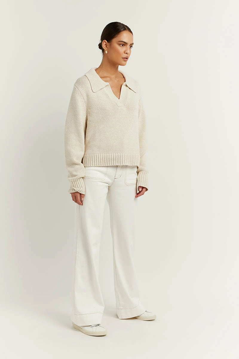 DISSH COLBIE STONE KNIT JUMPER 6 DISSH COLBIE STONE KNIT JUMPER - Image 6