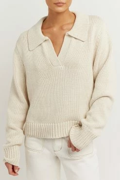 DISSH COLBIE STONE KNIT JUMPER 9 DISSH COLBIE STONE KNIT JUMPER -DISSH all-clothing Shop WES04261STO.175 4