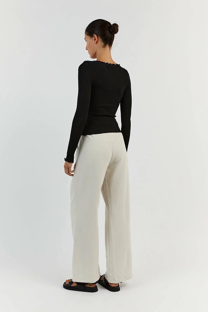 DISSH SOPHIA BLACK LONG SLEEVE TOP 5 DISSH SOPHIA BLACK LONG SLEEVE TOP - Image 5