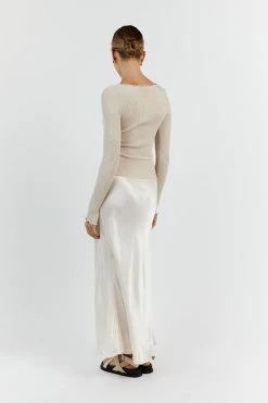 DISSH SOPHIA STONE LONG SLEEVE TOP 8 DISSH SOPHIA STONE LONG SLEEVE TOP -DISSH all-clothing Shop WES04278STO.175 13