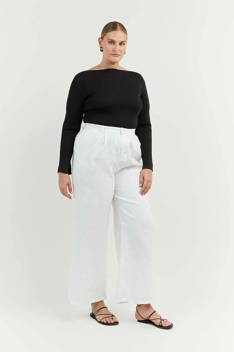 DISSH ARIA BLACK KNIT SLEEVED TOP 6 DISSH ARIA BLACK KNIT SLEEVED TOP - Image 6