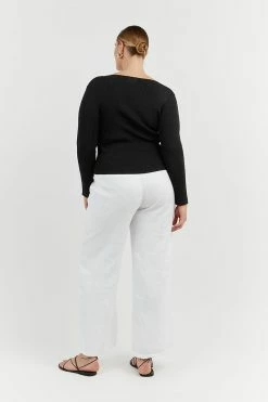 DISSH ARIA BLACK KNIT SLEEVED TOP 14 DISSH ARIA BLACK KNIT SLEEVED TOP -DISSH all-clothing Shop WES04293BK.600 13