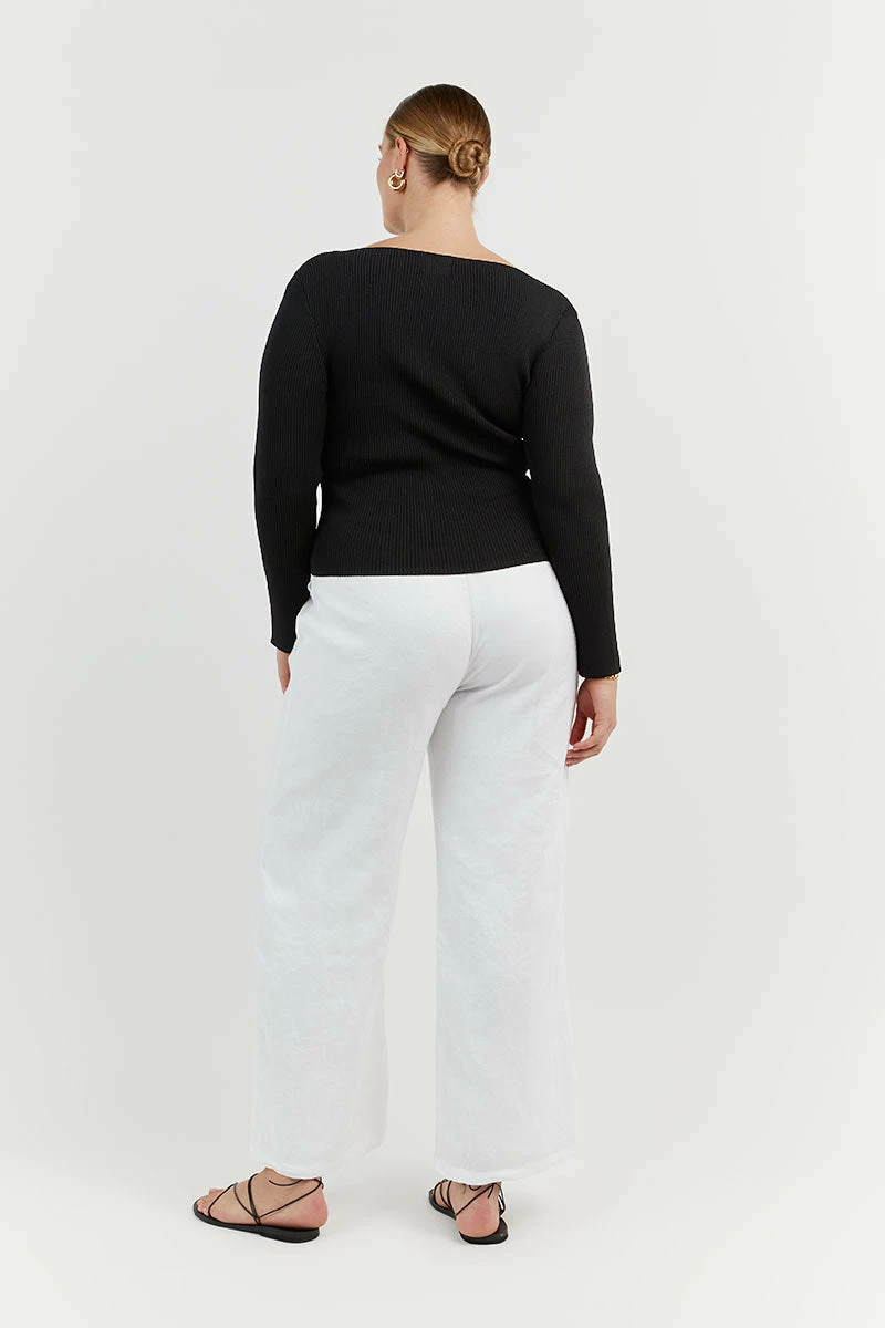 DISSH ARIA BLACK KNIT SLEEVED TOP 7 DISSH ARIA BLACK KNIT SLEEVED TOP - Image 7