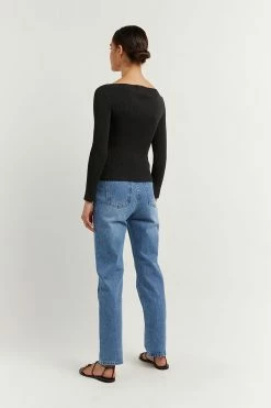 DISSH ARIA BLACK KNIT SLEEVED TOP 11 DISSH ARIA BLACK KNIT SLEEVED TOP -DISSH all-clothing Shop WES04293BK.600 3 47adede6 0e1a 4fe0 956a 199478755564