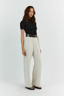 DISSH DONNA BLACK SHORT SLEEVE KNIT TOP 9 DISSH DONNA BLACK SHORT SLEEVE KNIT TOP -DISSH all-clothing Shop WES04300BK.600 12