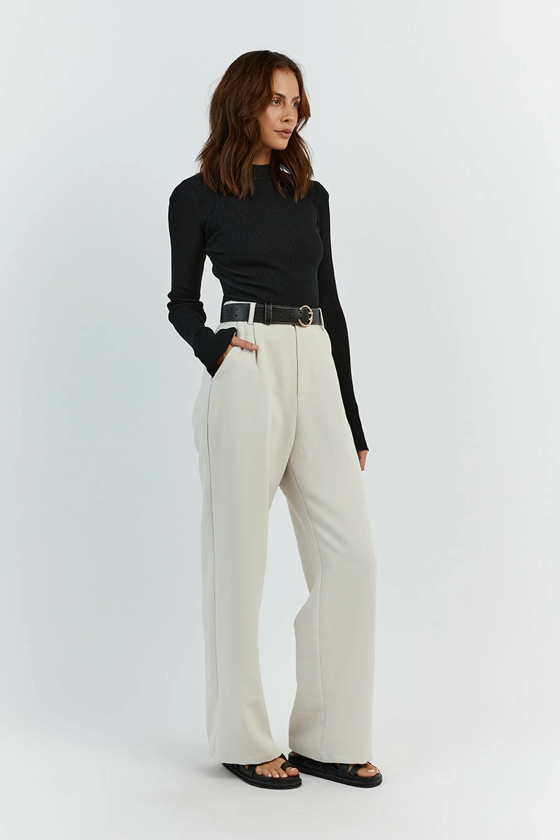 DISSH DONNA BLACK SLEEVED KNIT TOP 3 DISSH DONNA BLACK SLEEVED KNIT TOP - Image 3