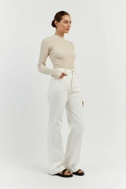 DISSH DONNA STONE SLEEVED KNIT TOP 7 DISSH DONNA STONE SLEEVED KNIT TOP -DISSH all-clothing Shop WES04301STO.175 12