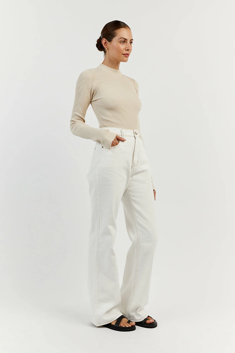 DISSH DONNA STONE SLEEVED KNIT TOP 3 DISSH DONNA STONE SLEEVED KNIT TOP - Image 3