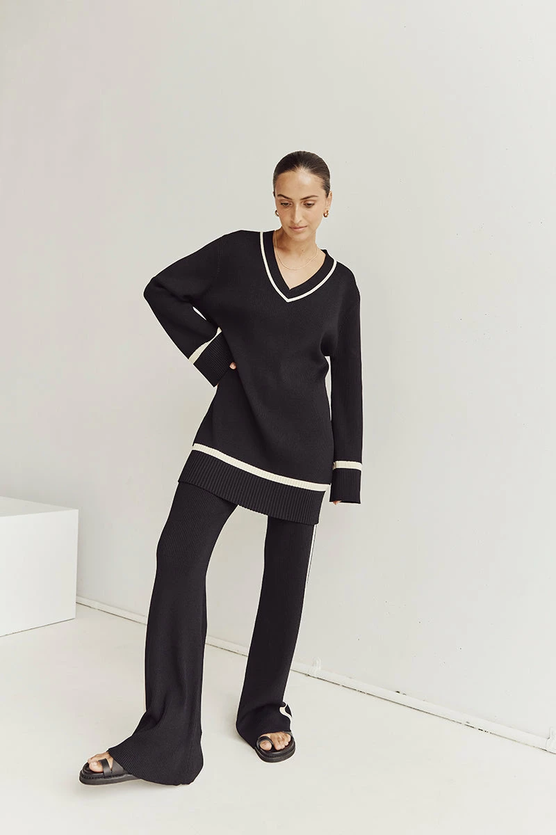 DISSH ELSIE BLACK KNIT JUMPER 6 DISSH ELSIE BLACK KNIT JUMPER - Image 6