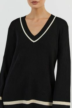 DISSH ELSIE BLACK KNIT JUMPER 10 DISSH ELSIE BLACK KNIT JUMPER -DISSH all-clothing Shop WES04329BK.600 14