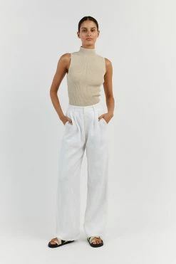 DISSH SUTHERLAND STONE KNIT TOP