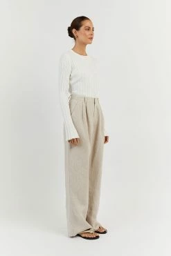 DISSH ADA OFF WHITE LONG SLEEVE KNIT TOP -DISSH all-clothing Shop WES04354OW.105 12