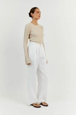 DISSH ADA STONE LONG SLEEVE KNIT TOP 7 DISSH ADA STONE LONG SLEEVE KNIT TOP -DISSH all-clothing Shop WES04354STO.175 12