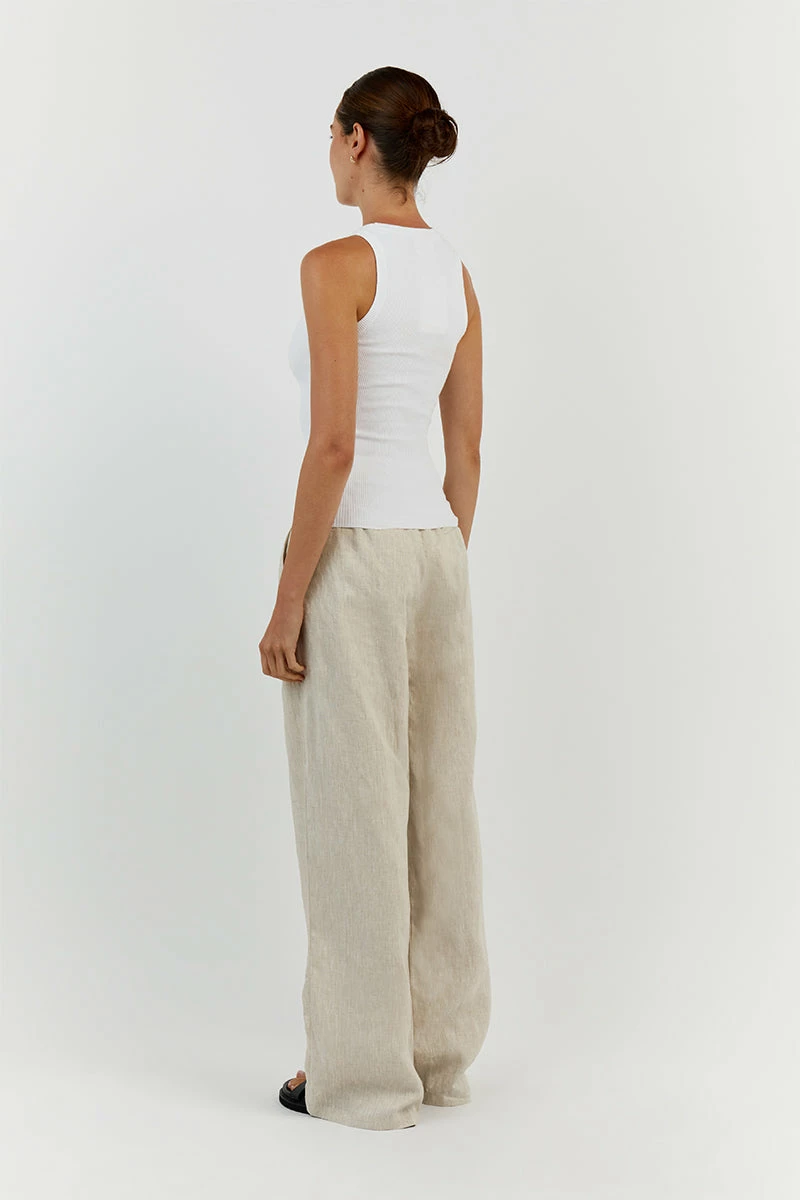 DISSH JENNA WHITE KNIT TANK 4 DISSH JENNA WHITE KNIT TANK - Image 4