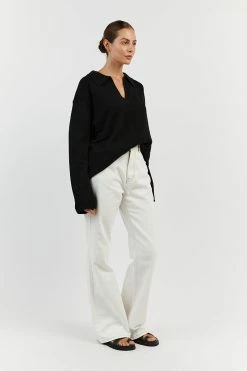 DISSH THEODORE BLACK KNIT JUMPER 7 DISSH THEODORE BLACK KNIT JUMPER -DISSH all-clothing Shop WES04397BK.600 12