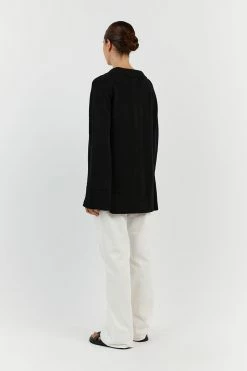 DISSH THEODORE BLACK KNIT JUMPER 8 DISSH THEODORE BLACK KNIT JUMPER -DISSH all-clothing Shop WES04397BK.600 13