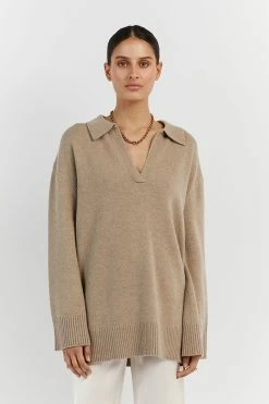 DISSH THEODORE STONE KNIT JUMPER