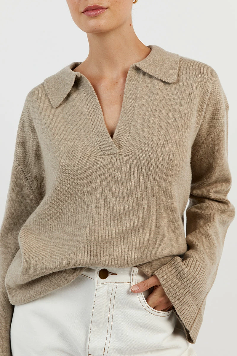 DISSH THEODORE STONE KNIT JUMPER 9 DISSH THEODORE STONE KNIT JUMPER - Image 9