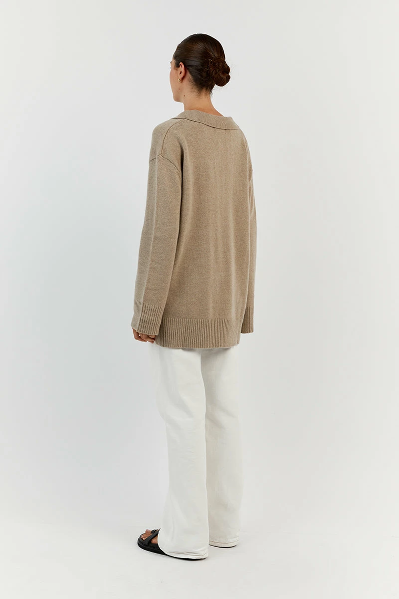DISSH THEODORE STONE KNIT JUMPER 10 DISSH THEODORE STONE KNIT JUMPER - Image 10