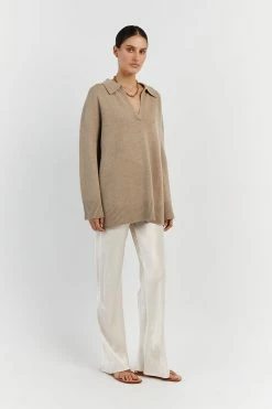 DISSH THEODORE STONE KNIT JUMPER 12 DISSH THEODORE STONE KNIT JUMPER -DISSH all-clothing Shop WES04397ST.175 2