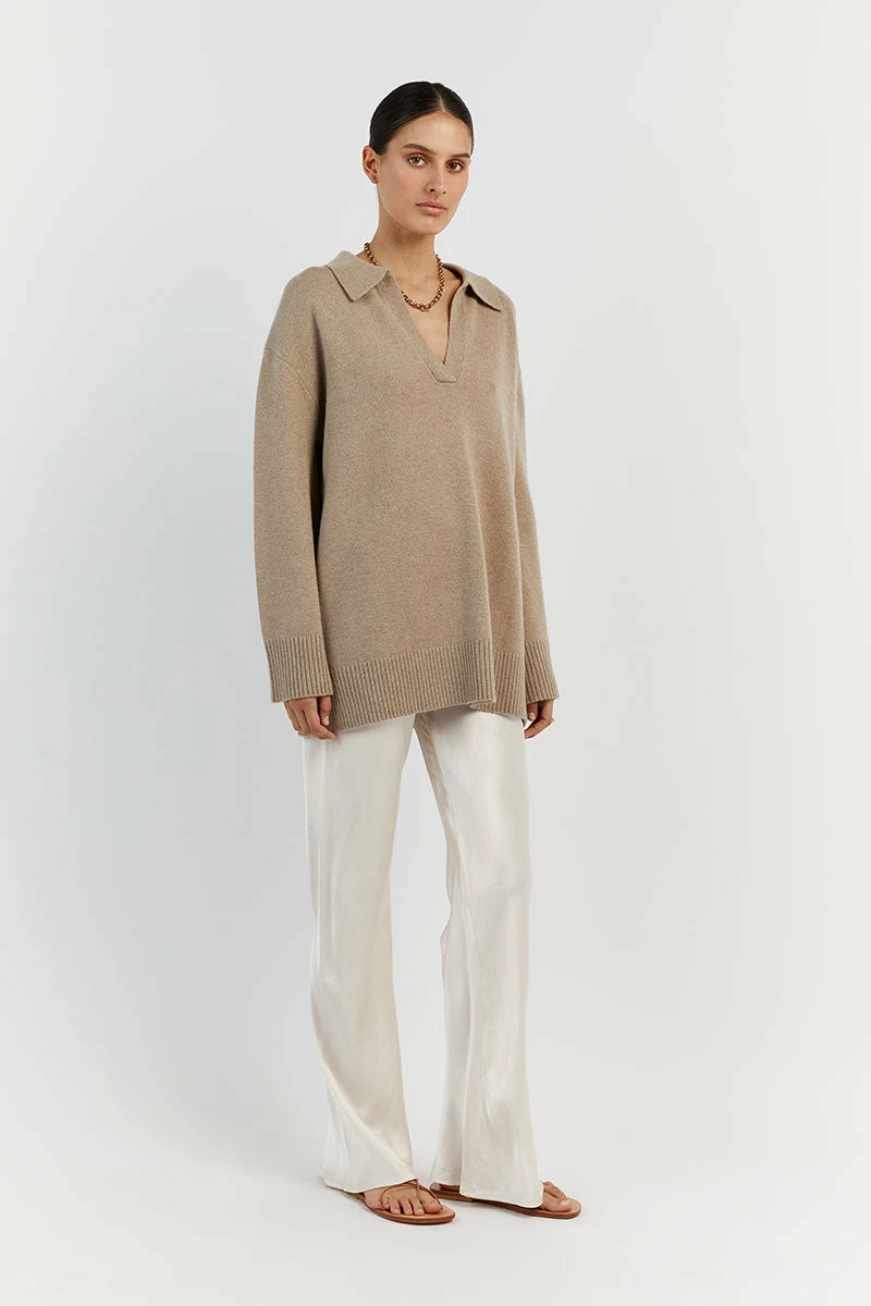 DISSH THEODORE STONE KNIT JUMPER 3 DISSH THEODORE STONE KNIT JUMPER - Image 3