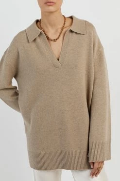 DISSH THEODORE STONE KNIT JUMPER 14 DISSH THEODORE STONE KNIT JUMPER -DISSH all-clothing Shop WES04397ST.175 4