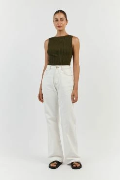 DISSH SIENNA OLIVE KNIT TANK