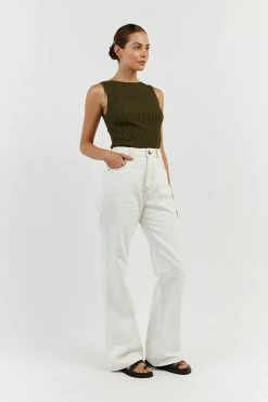 DISSH SIENNA OLIVE KNIT TANK 7 DISSH SIENNA OLIVE KNIT TANK -DISSH all-clothing Shop WES04398OLI.545 12