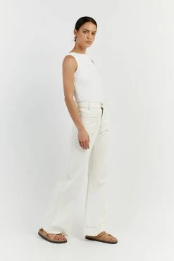 DISSH SIENNA OFF WHITE KNIT TANK -DISSH all-clothing Shop WES04398OW.105 12 c6547946 7b7e 4cd0 a713 6153ee8aeda4