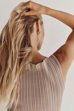 DISSH SIENNA TAUPE KNIT TANK 11 DISSH SIENNA TAUPE KNIT TANK -DISSH all-clothing Shop WES04398TAU.558 1