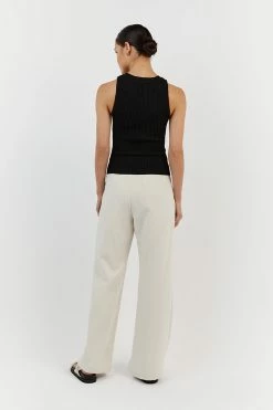 DISSH VALERIE BLACK RACER KNIT TANK -DISSH all-clothing Shop WES04399BK.600 13