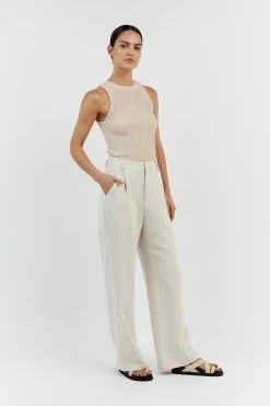 DISSH VALERIE STONE RACER KNIT TANK -DISSH all-clothing Shop WES04399STO.175 12