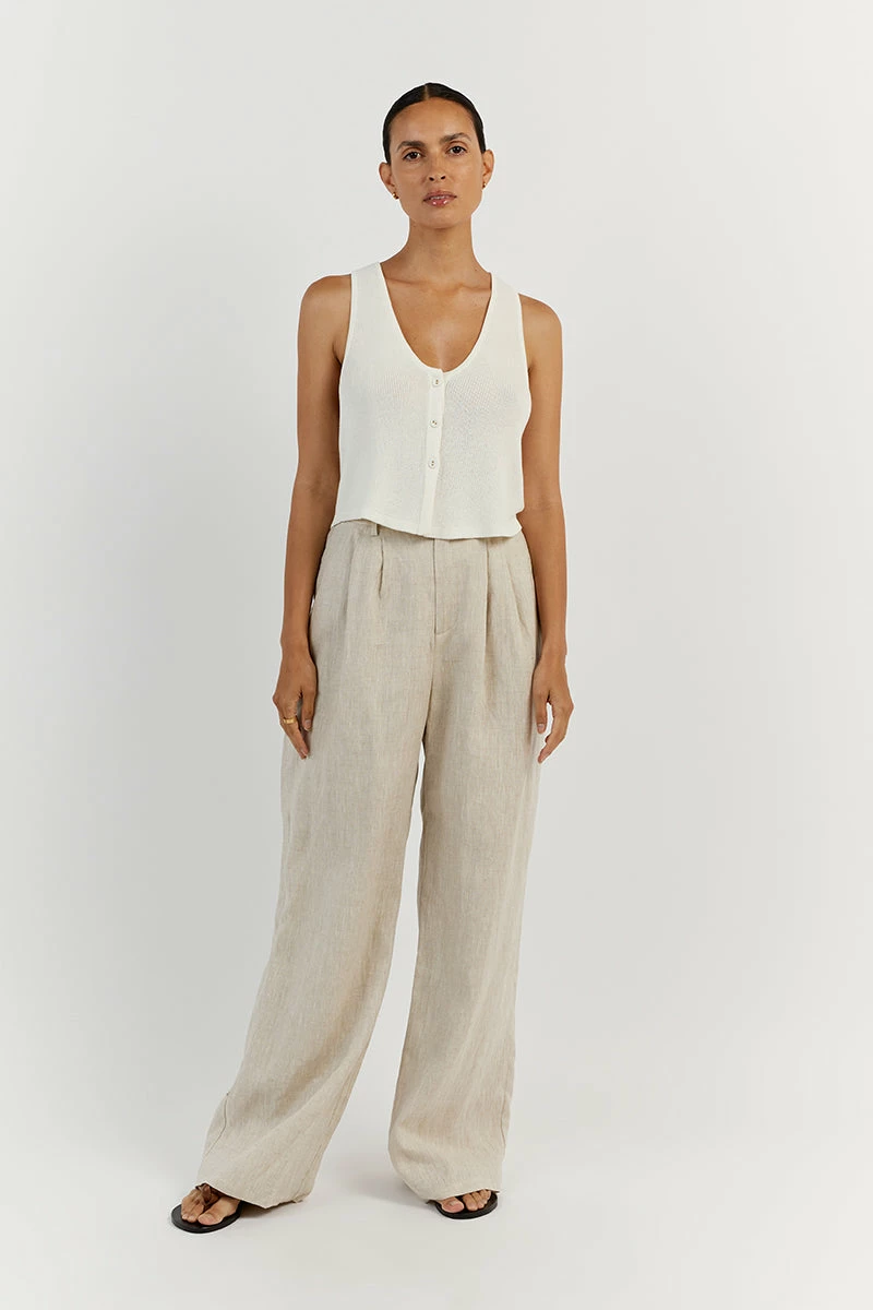 DISSH ASHER OFF WHITE VEST TOP 1 DISSH ASHER OFF WHITE VEST TOP