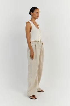 DISSH ASHER OFF WHITE VEST TOP 7 DISSH ASHER OFF WHITE VEST TOP -DISSH all-clothing Shop WES04402OW.105 12