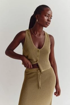 DISSH ASHER PISTACHIO VEST TOP