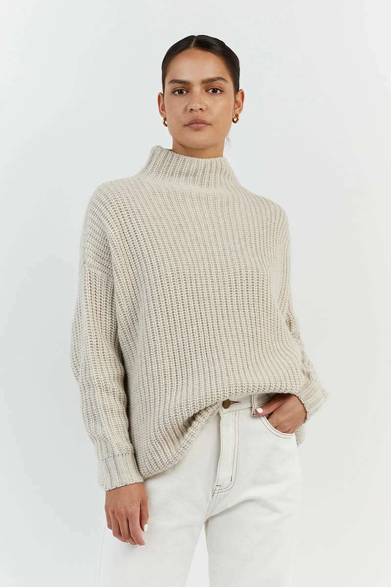DISSH OSLO BONE LONGLINE JUMPER 2 DISSH OSLO BONE LONGLINE JUMPER - Image 2