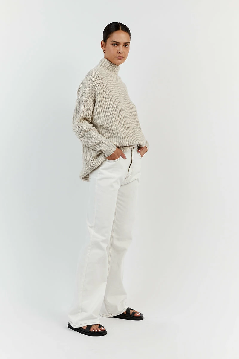 DISSH OSLO BONE LONGLINE JUMPER 3 DISSH OSLO BONE LONGLINE JUMPER - Image 3