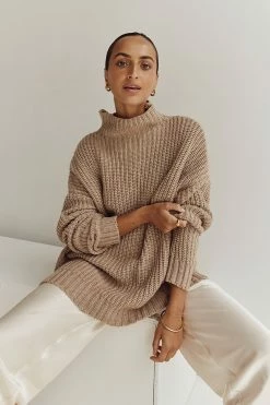 DISSH OSLO OAT MARLE LONGLINE JUMPER