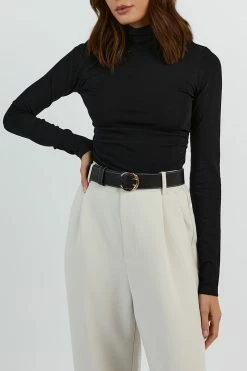 DISSH NIX BLACK LONG SLEEVE TOP 13 DISSH NIX BLACK LONG SLEEVE TOP -DISSH all-clothing Shop WES04413BK.600 13