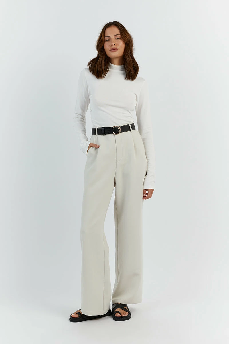 DISSH NIX OFF WHITE LONG SLEEVE TOP 2 DISSH NIX OFF WHITE LONG SLEEVE TOP - Image 2